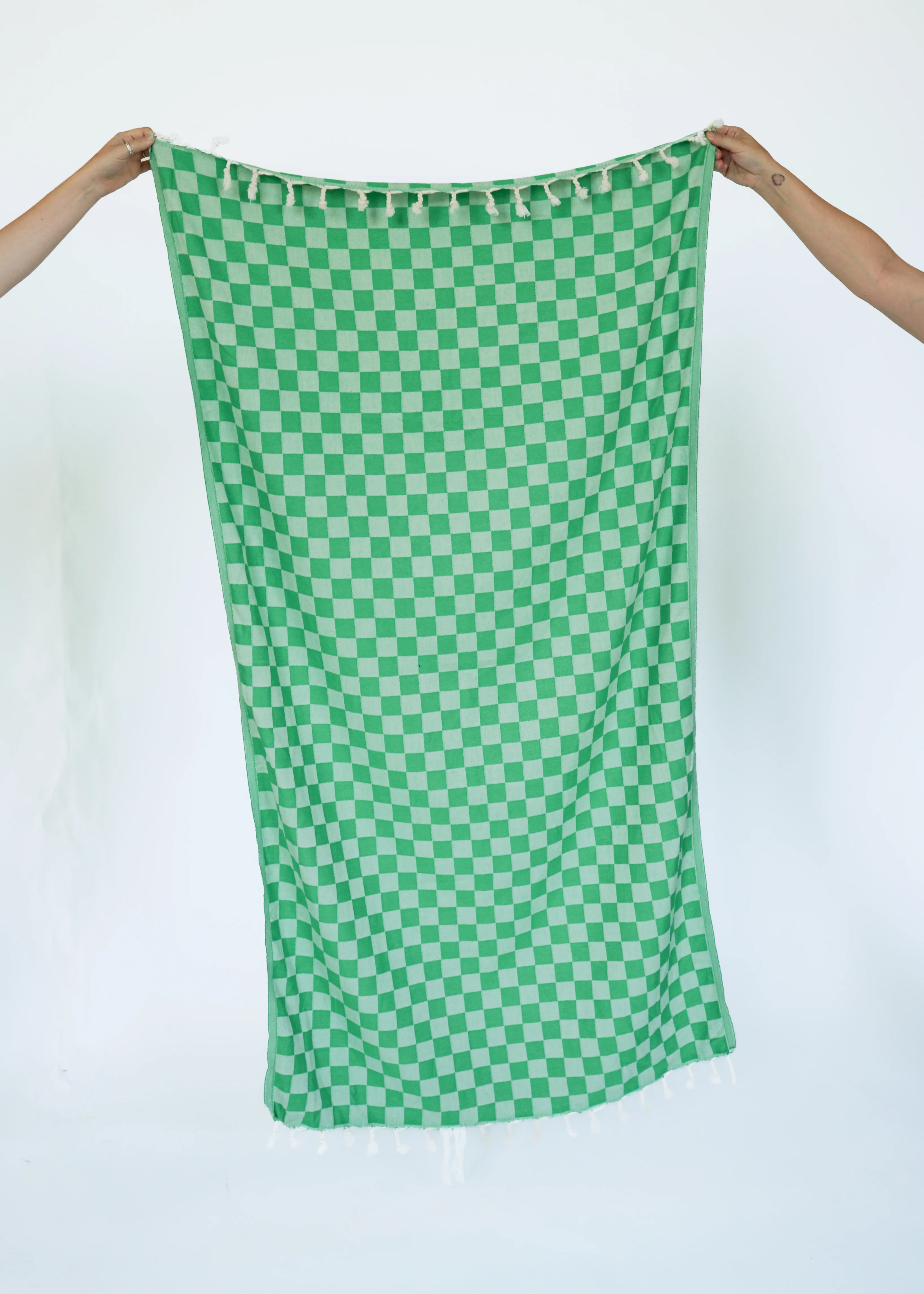 CHECK TURKISH TOWEL / GRASS - Image 3