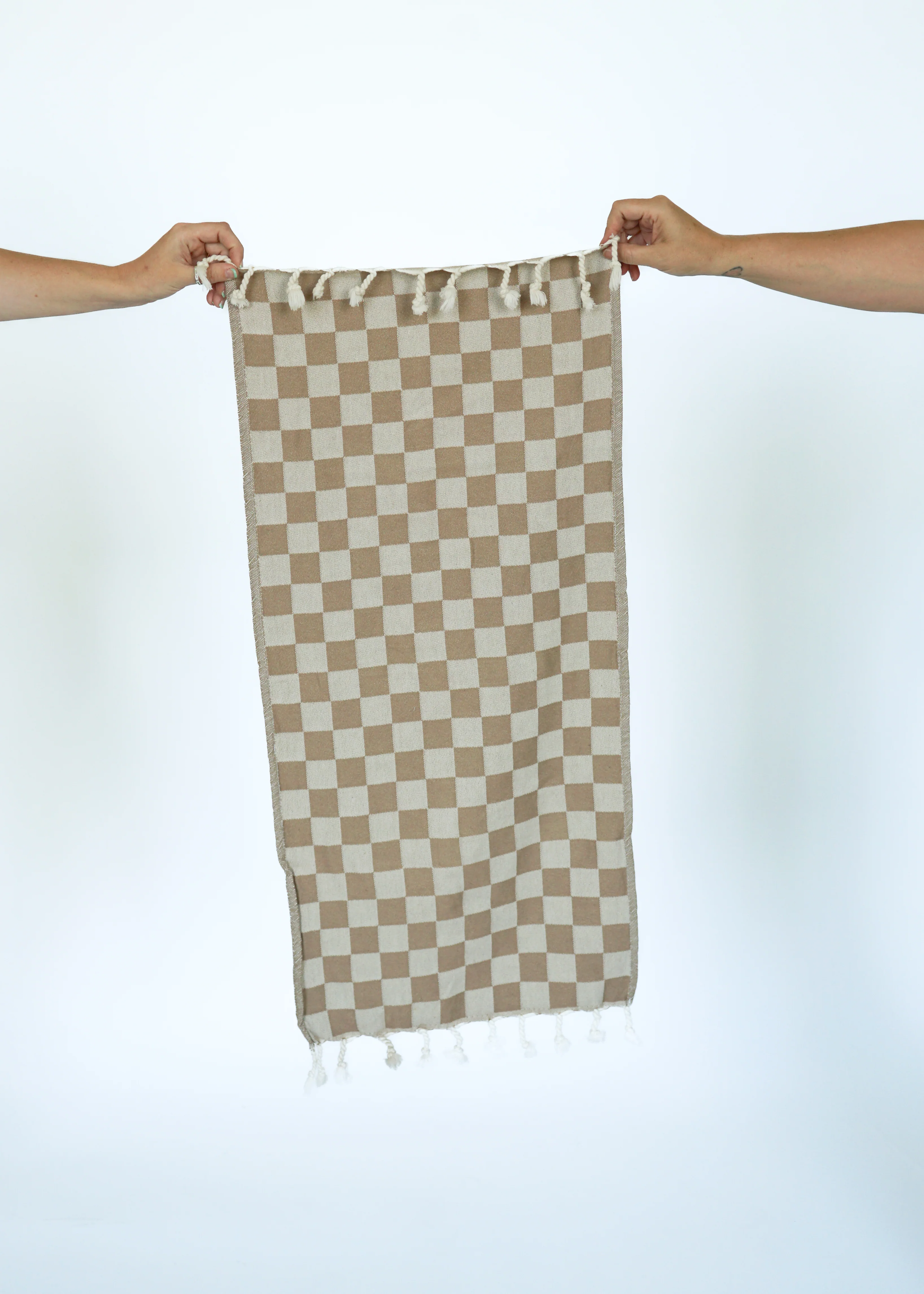 CHECK TURKISH TOWEL / OAT - Image 4