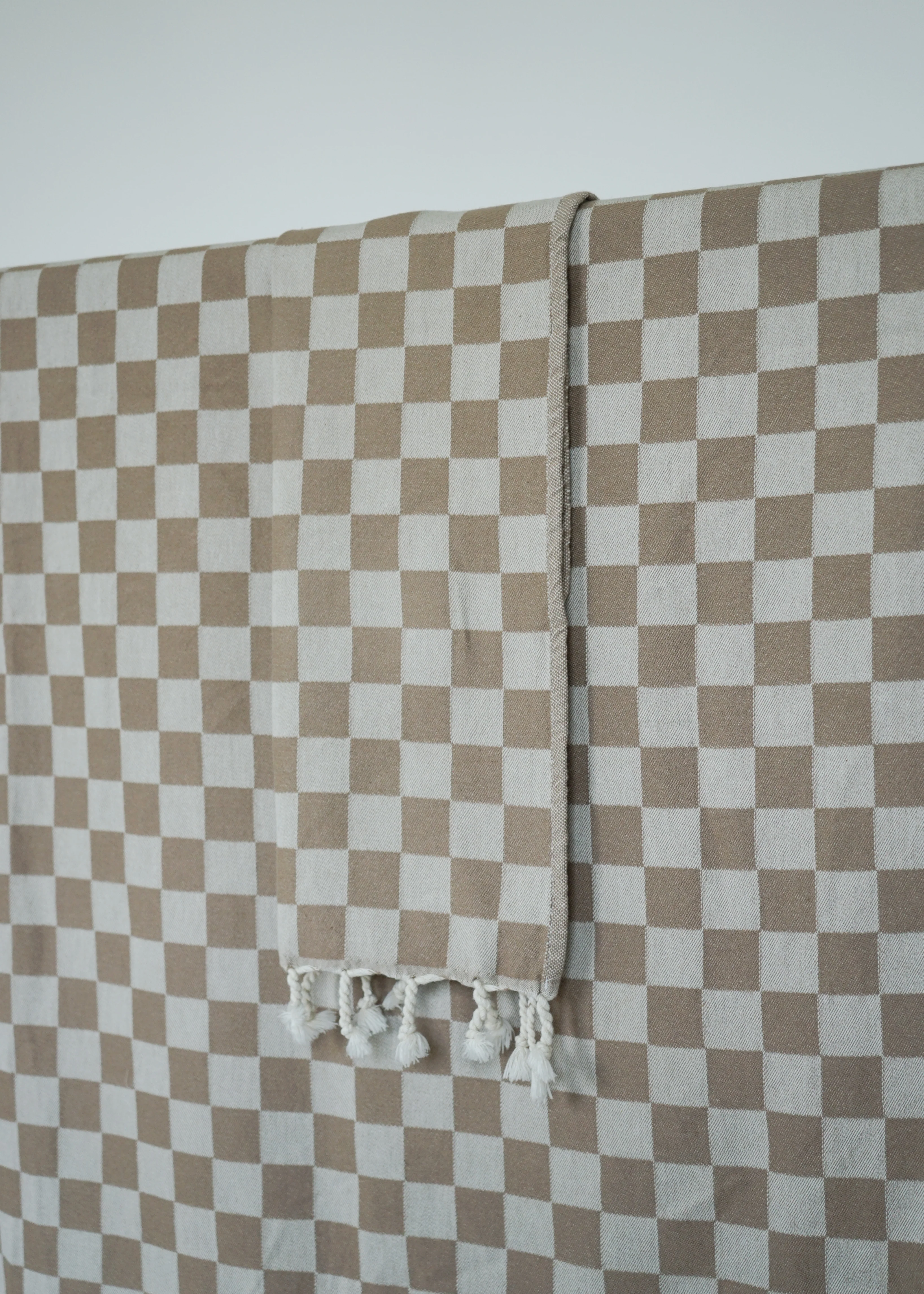 CHECK TURKISH TOWEL / OAT - Image 5