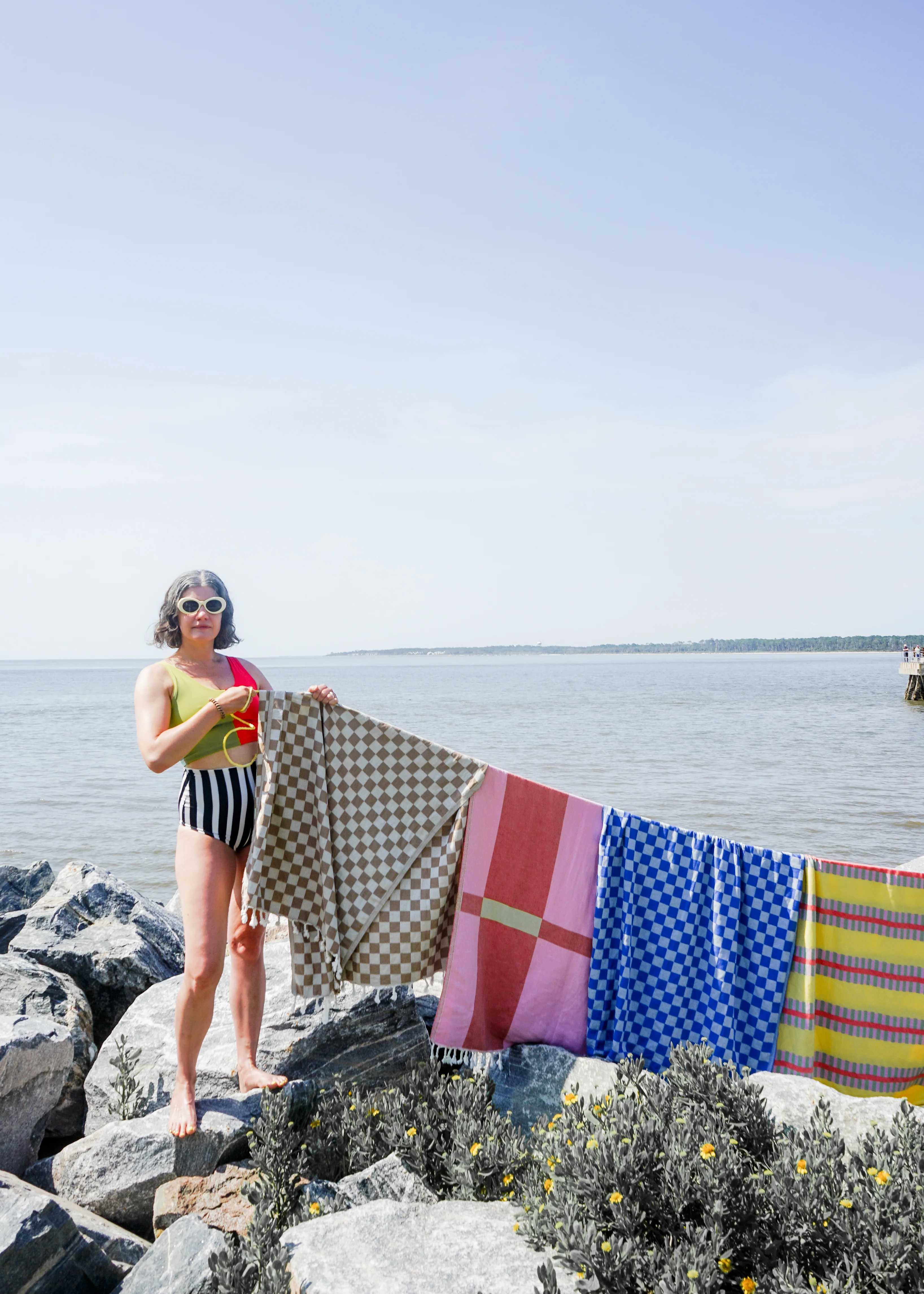 CHECK TURKISH TOWEL / OAT - Image 6