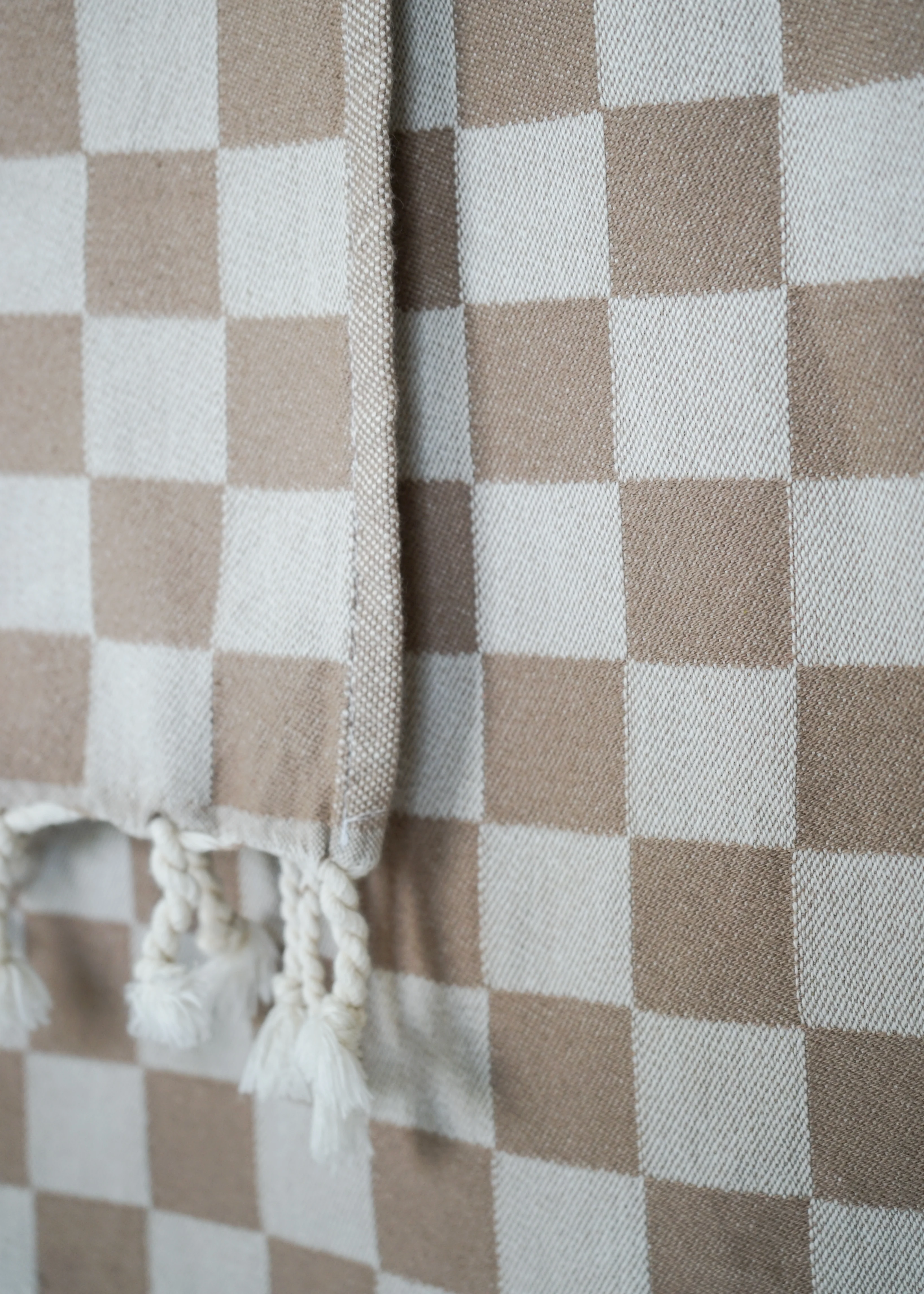 CHECK TURKISH TOWEL / OAT - Image 7