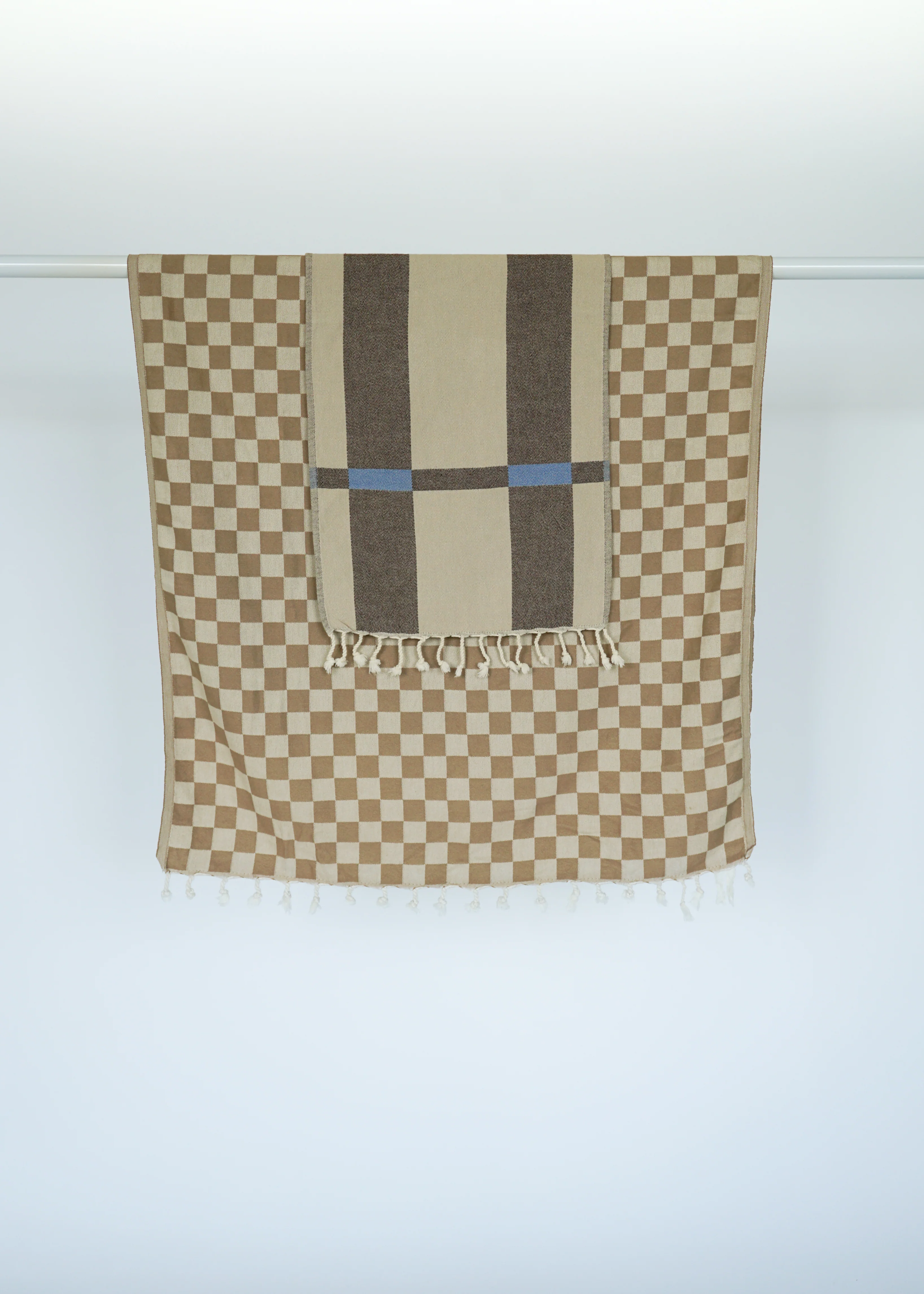 CHECK TURKISH TOWEL / OAT - Image 8