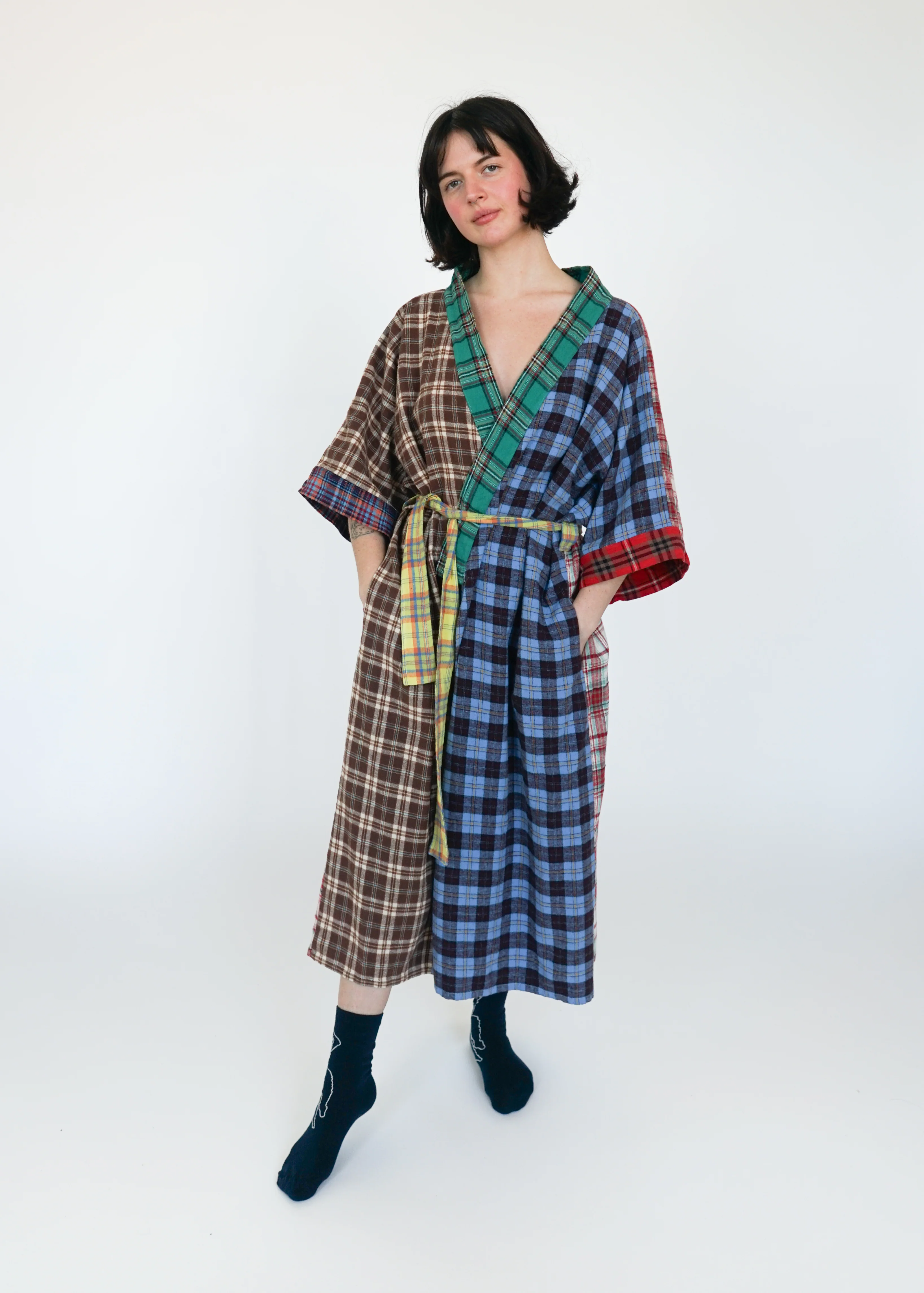 FLANNEL ROBE / DAD PLAID - Image 2