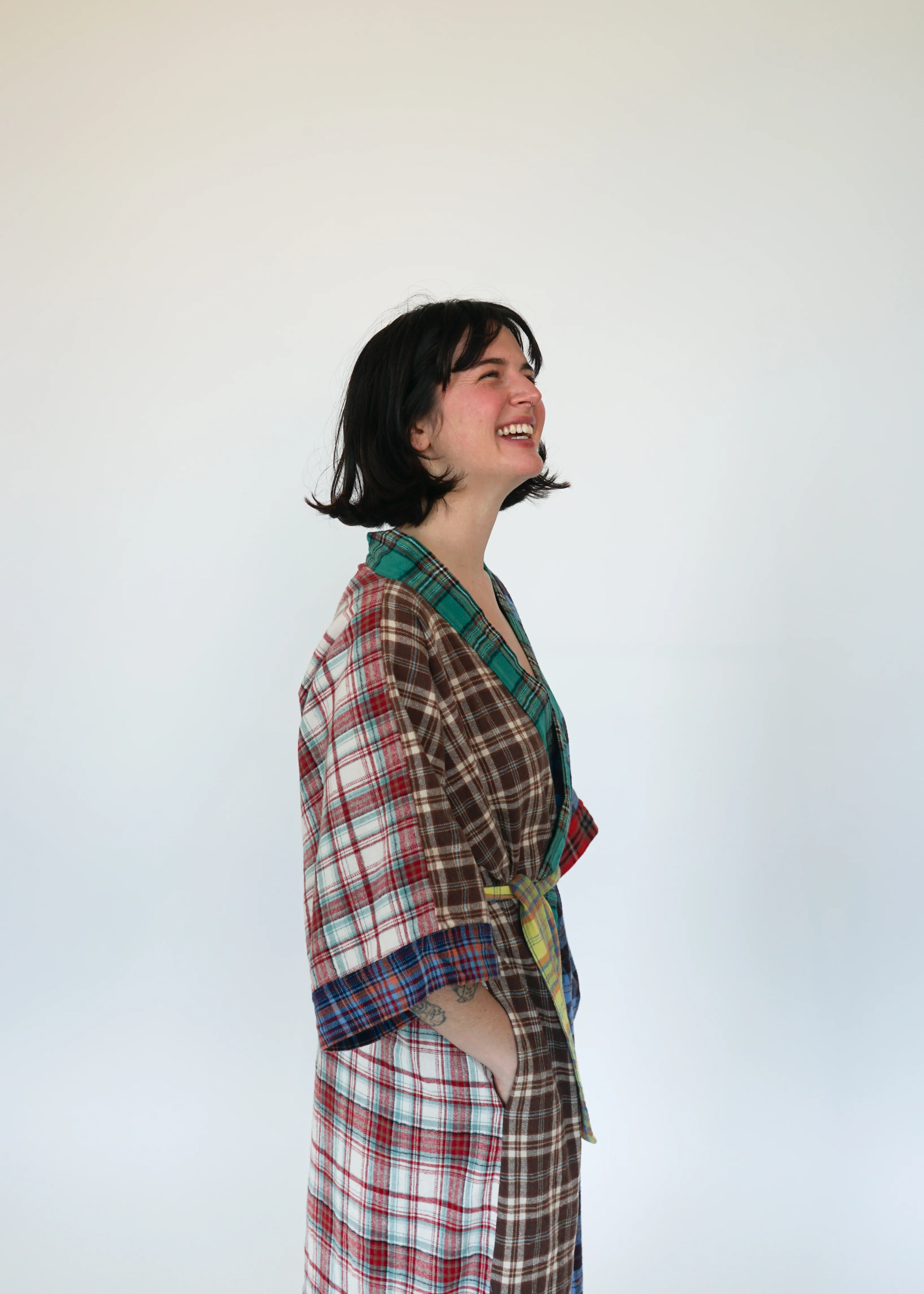 FLANNEL ROBE / DAD PLAID - Image 3