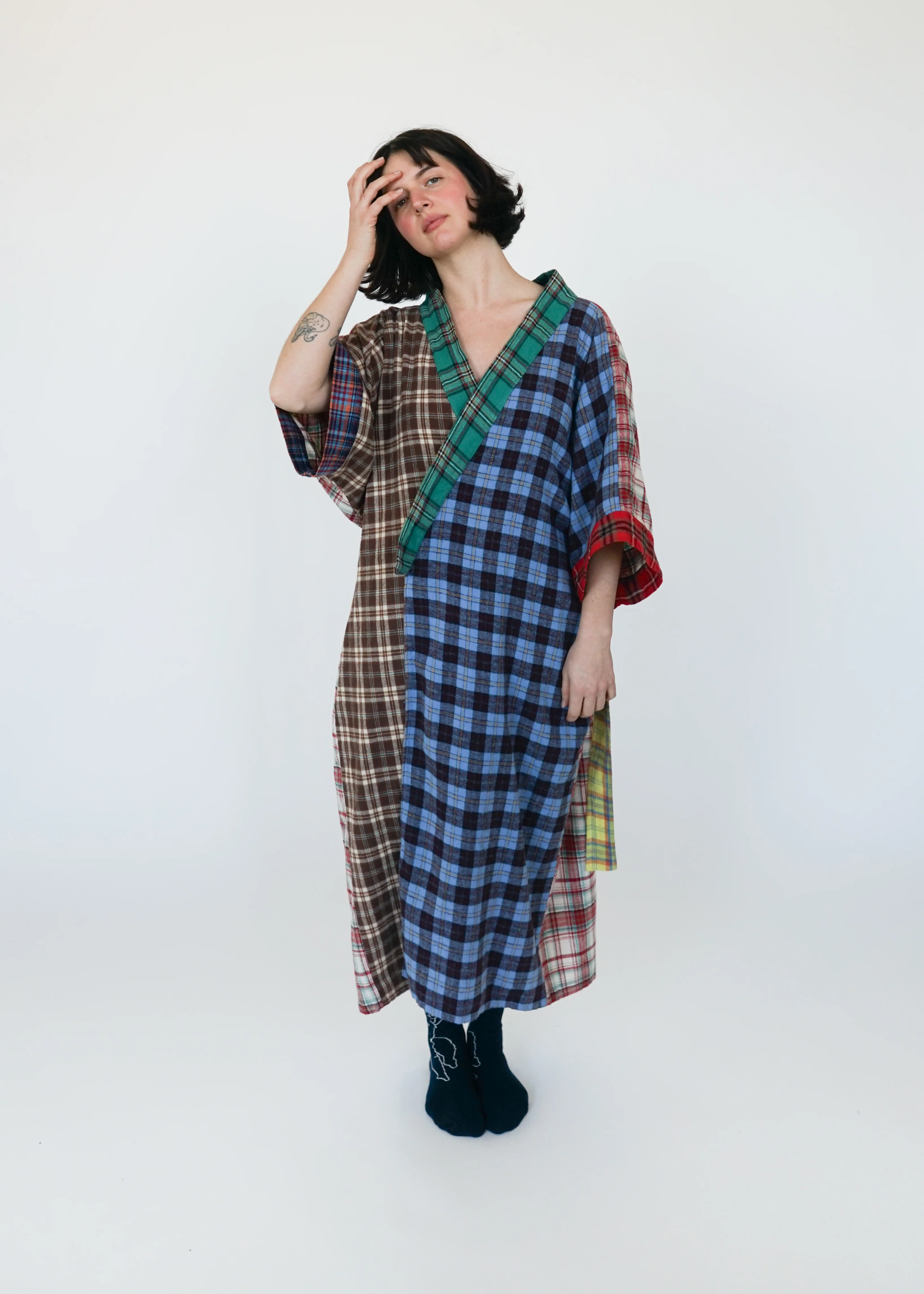 FLANNEL ROBE / DAD PLAID - Image 9